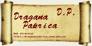 Dragana Paprica vizit kartica